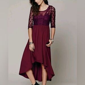Free People Hi Lo Lace Dress / Whimsigoth / Witchy Vibes "Lonesome Dove"
